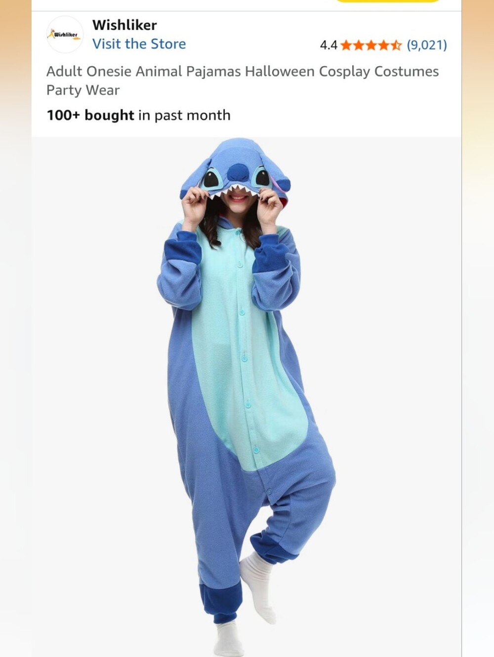 Adult Stitch Onesie Costume